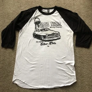 Oasis Texas Brewing Company Slow Ride Ringer T Shirt Men’s M 3/4 Sleeve - Picture 1 of 5