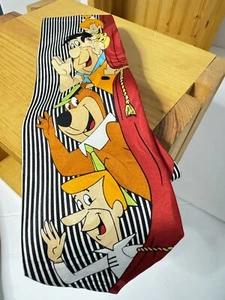 Aviation Airplane Mens Silk Tie Flintstones Jetsons Yogi Bear Huckleberry Hound - Picture 1 of 5