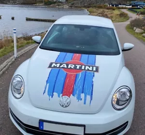 Cofano Racing Stripes Compatibile New Beetle Porsche Golf Adesivi Mans Herbie - Foto 1 di 8