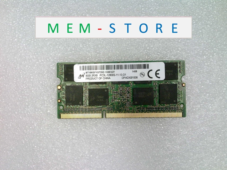 MT18KSF1G72HZ-1G6E2ZF Micron Original 8GB DDR3 1600MHz ECC SODIMM Miniserver RAM - Image 1 of 1