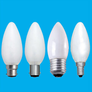 12x Opal Candle Dimmable Standard Light Bulbs 25W 40W 60W BC ES SBC SES Lamps