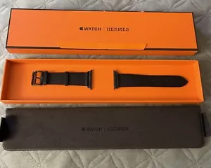 Original Hermes Apple Watch 44mm BLACK SPORT BAND ONLY *RARE* 100% - Picture 1 of 3