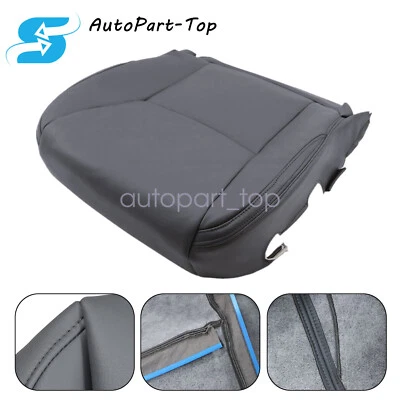 Cubierta de asiento inferior de cuero gris oscuro lado del conductor para Lexus GX470 2003-2009 Foto 1 de 4