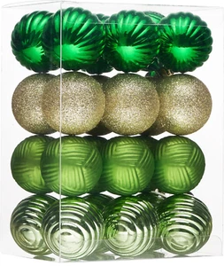 1.6" Small St. Patrick'S Ornaments Tree Decorations, 24Ct Green and Gold Shatter - Picture 1 of 12