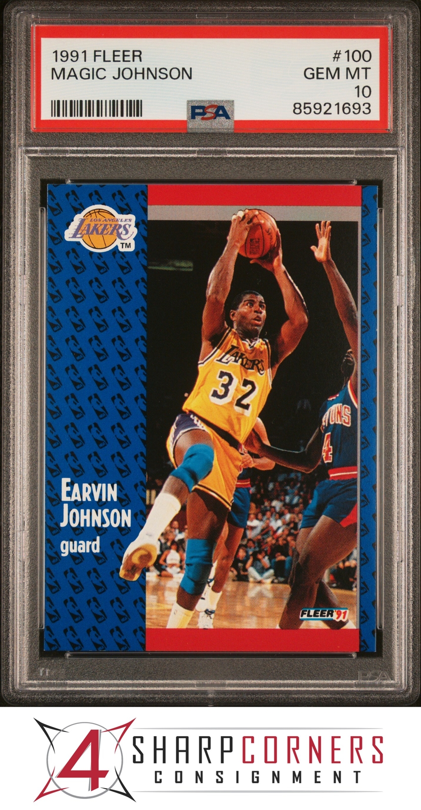 Magic Johnson 1991 Fleer #100 Base Price Guide - Sports Card Investor