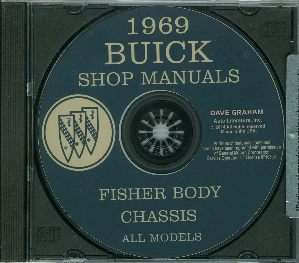 1969 BUICK SKYLARK/GS350/GS400 LOJA/CORPO MANUAL EM CD - Imagem 1 de 1