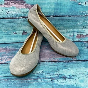 Revere Gold Wash Paris Women's Ballet Flat Slip On Shoes Women's Size 8 M NEW - Picture 1 of 10