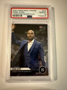 2020 Topps Now Chrome #DJ1 Derek Jeter Career Retrospective PSA 10 77025476 - Picture 1 of 6