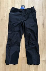 NEW! PATAGONIA Triolet Pants Men’s XXL Black Gore-Tex Full Leg Zip Snow Ski $399 - Picture 1 of 10
