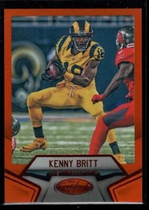 KENNY BRITT PATRIOTS 127/225 MINT MIRROR ORANGE REFRACTOR SP 2016 CERTIFIED #3 - Picture 1 of 1