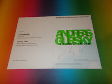 Andreas Gurski Kunst Art signed signiert Autogramm auf Einladungskarte in person