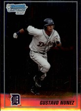 2010 (TIGERS) Bowman Chrome Prospects #BCP33 Gustavo Nunez