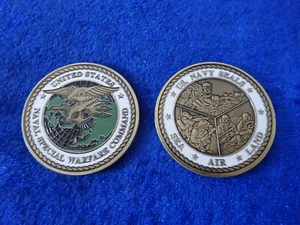 US Coin Navy Delta Force Navy Seal Ranger Special Forces Navel Warfare Command - Picture 1 of 4