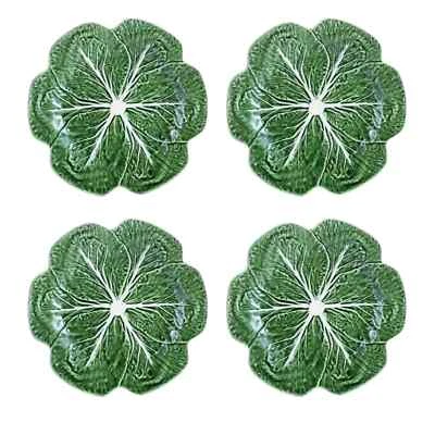 Bordallo Pinheiro Cabbage Green Dinner Plate, Set of 4 - Image 1 of 4
