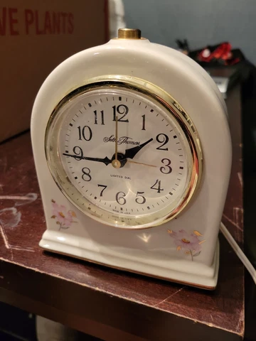 Vintage Seth Thomas Clock Fanciful Drowse 9203 Porcelain Dial AS IS Cover