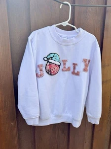 Youth Medium Pink Jolly Disco Patch Sweatshirt - Picture 1 of 4