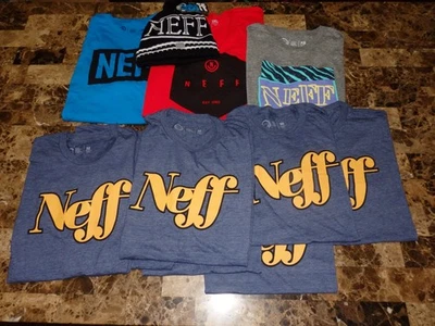 NUEVO LOTE MIXTO de 10 Camisetas Neff SKATEBOARD/STREETWEAR PARA HOMBRE + Gorro AL POR MAYOR Foto 1 de 4