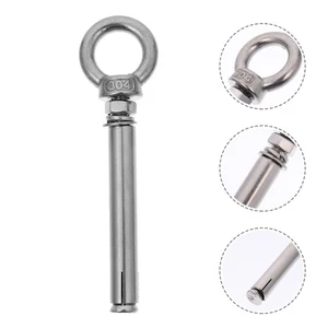 5 Pcs Stainless Steel Rings Bolt Set Eye Screw Expansion Eyebolt - Foto 1 di 12