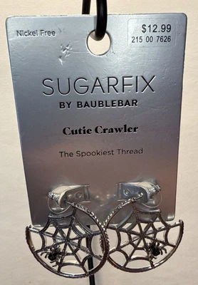 Pendientes Sugarfix de Baublebar Cutie Crawler Telaraña El Hilo Espeluznante Foto 1 de 3