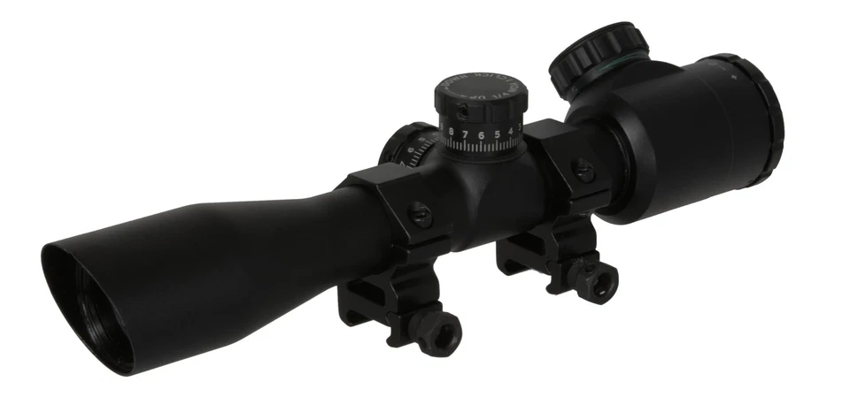 Mira para rifle TRUGLO Tru-Brite Xtreme 4x32 mm iluminada Mil-Dot con anillos (TG8... Foto 1 de 3