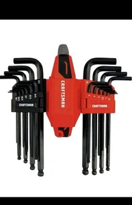 Universal L-To-T Allen Wrench Hex Key Set 20 Piece CMHT26028 New Alloy Steel Set - Picture 1 of 8