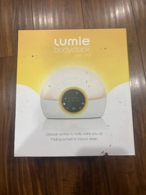 Lumie Bodyclock Rise 100 Wake Up Sleep Light Alarm Clock Sunrise Sunset Lamp - Image 1 of 2