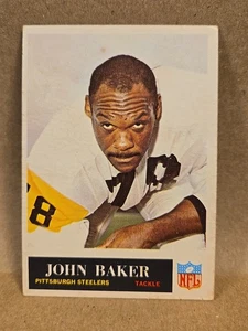 1965 Philadelphia Football #142 John Baker Tackle Pittsburgh Steelers VG-EX  - Picture 1 of 4