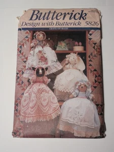 Butterick 5826 Kissenhülle Tier Puppen Muster ungeschnitten sehr guter Zustand - Bild 1 von 3