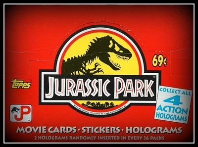 1993 Jurassic Park  I🔥 Topps 🔥 Base Set + Puzzle/Stickers Set + Hologram Set - Image 1 of 4