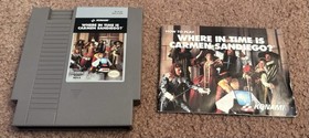 Where in Time is Carmen Sandiego NES 1991 Nintendo Pristine Cartridge w/ Manual