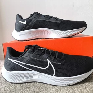 Nike Air Zoom Pegasus 38 - Size 13 UK / EU 48.5 Black White Trainers CW7356-002 - Picture 1 of 7