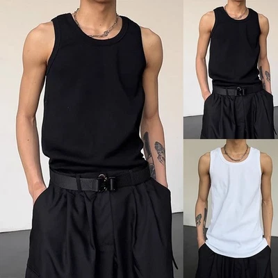 Canotta uomo fitness senza maniche abbigliamento sportivo casual bodybuilding canottiera - Immagine 1 di 4