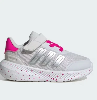 Adidas ребенка ясельного возраста 4 белый розовый серебро X_PLR EL I Athletic туфли кроссовки JP-7808 - Изображение 1 из 4