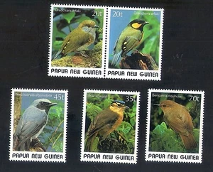 PAPUA NEW GUINEA 1989 SMALL BIRDS SET MNH - Imagen 1 de 1
