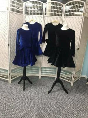 VELVET LATIN DANCE DRESS VARIETY OF COLOURS AND SIZES  brand new D4L - Image 1 of 4