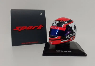 Modelo Casco Coche Escala 1:5 F1 Alpha Tauri Honda Y. Tsunoda 2021 Spark Static Foto 1 de 4