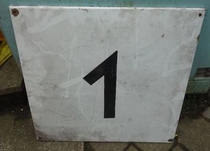 altes Emailschild "1" - Bild 1 von 1
