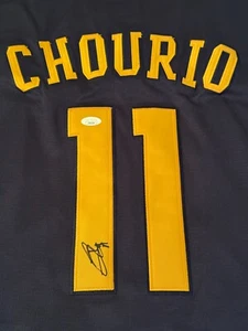 Camiseta deportiva autografiada firmada por Jackson Chourio Milwaukee Brewers JSA XL - Imagen 1 de 4