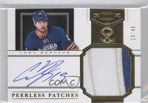 2011-12 Panini Dominion Peerless /40 Cody Hodgson #10 RPA Rookie Patch Auto RC