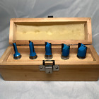 SY Industrial Carbide tooling Cutter Set No C1701  1/2" Shank Wooden storage box