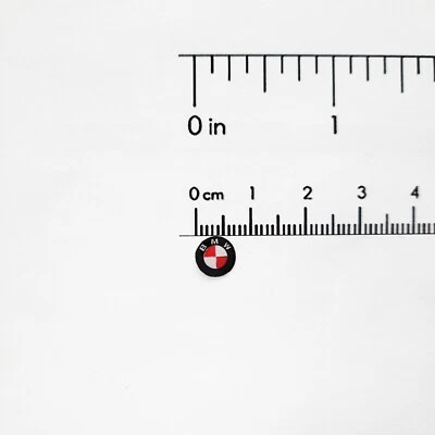 RC 1/10 BMW Handcrafted Scale Emblem Badge Realistic Accessories Car Drift Body - Image 1 of 4