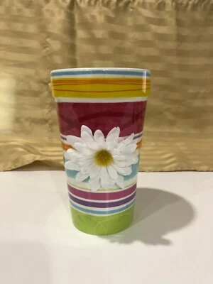 Florero floral con sello para plantas decoración de mesa artesanal adorno artístico 9 x 4,5 pulgadas Foto 1 de 4