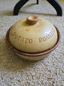 1994 Superstone Baker Sassafras ceramic Potato Roaster Made in USA - Picture 1 of 6