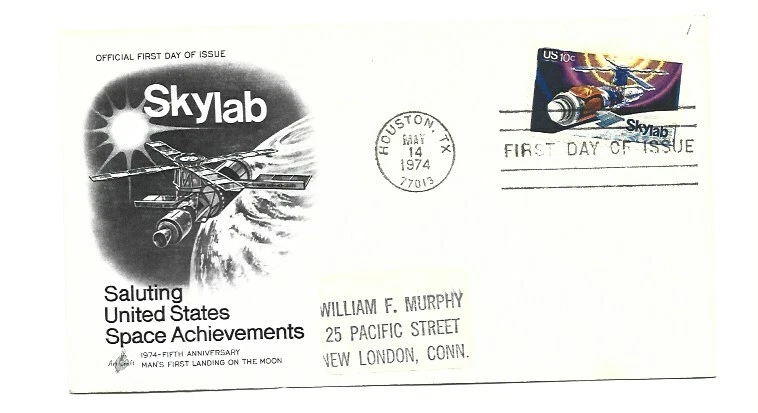1529 Skylab, ArtCraft, Typed Addressed FDC - Image 1 of 1