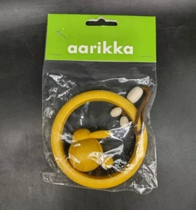 AARIKKA of Finland Yellow Wood Bunny Rabbit Window or Christmas Ornament- NEW - Picture 1 of 4