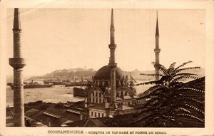 Turquía Constantinopla Top Hané Mezquita y Punta Serail Estambul Postal 08.44 - Imagen 1 de 2