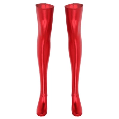 Женщин Sexy бедра высоты длинный спандекс латекс резиновый чулки длинные носки Clubwear - Изображение 1 из 2