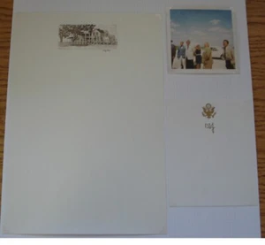 NOTE PAPER FROM WHITE HOUSE CHARLES W ENGELHARDT - Picture 1 of 2