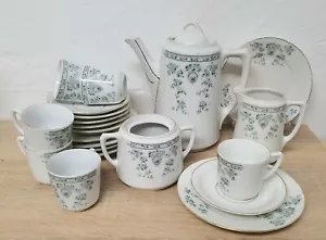 P.K. Silesia Tee Kaffee Service 6 Personen 21 Tlg Antik Porzellan Selten RAR - Bild 1 von 23