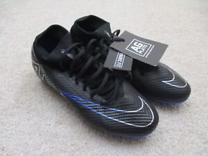 Nike DJ5596-040 Mercurial Superfly 9 Pro AG Soccer Cleat Blue Black - 6.5